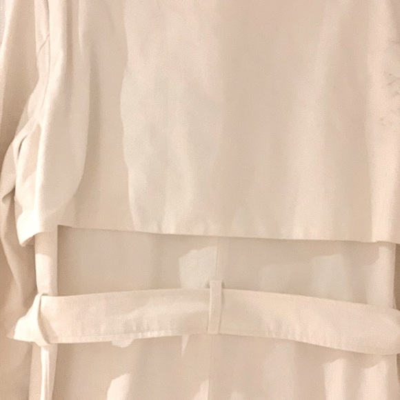 White DKNY Trench Coat - Picture 3 of 3